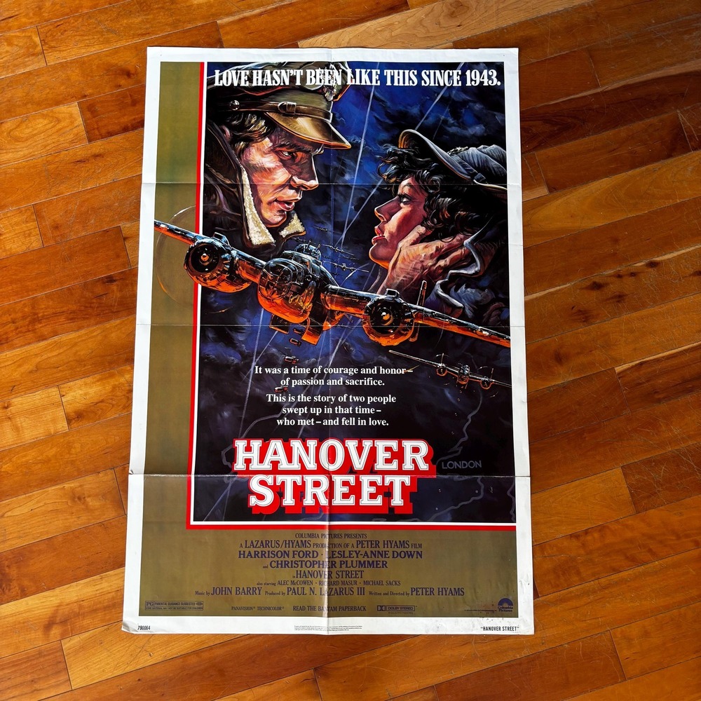 Hanover Street Original Movie Poster | 1979 Harrison Ford | 27x41"